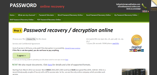 فك تشفير كلمة سر الملفات بدون برامج