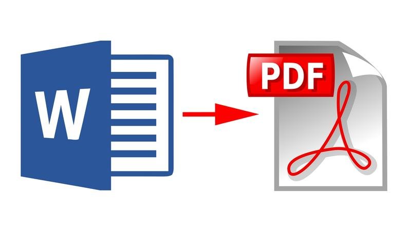 طريقة التحويل من Word الي PDF