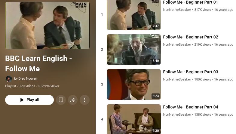 مسلسل Follow Me لتعلم اللغة الانجليزية كامل