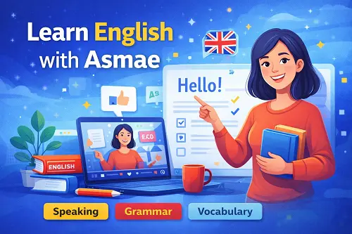 معلمة رائعة تساعدك في تعلم الإنجليزية بكل بساطة