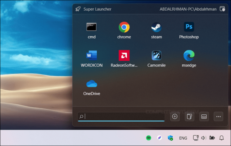 برنامج- Super -Launcher -للويندوز