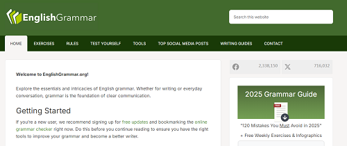 موقع -English- Grammar -لقواعد- اللغة- الإنجليزية