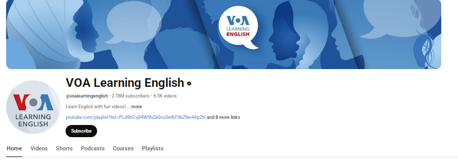  قناة VOA- Learning- English- لتعلم- الانجليزية