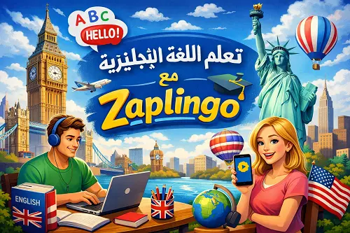 تعلم- اللغة- الإنجليزية- مع- Zaplingo