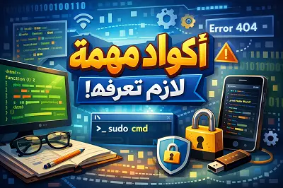 أكواد- مهمة- لازم- تعرفها