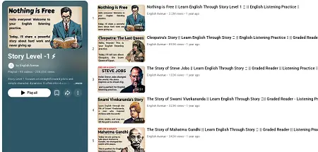 تعلم- الانجليزية- من- خلال- القصص- على- اليوتيوب