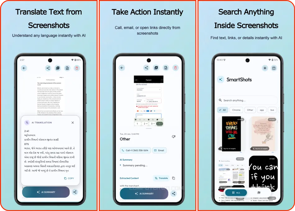 تطبيق- Smart-Shots – مدير- لقطات- الشاشة- الذكي- بالذكاء- الاصطناعي