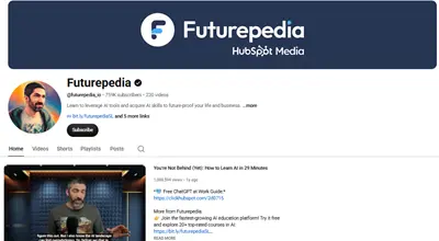 قناة- Futurepedia- لتعلم- الذكاء- الاصطناعى